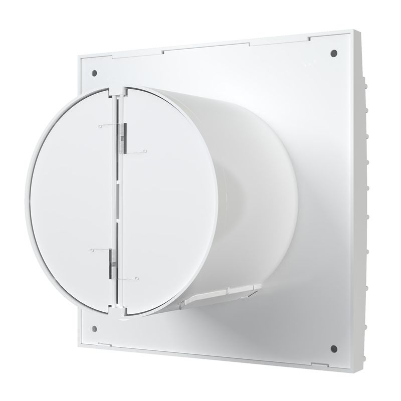 Casa si Gradina - Sanitare - Suporturi si accesorii baie - Sisteme de ventilatie - Ventilator baie VentEurope FANCY100BDT, diametru 100 mm, debit 90 mc/h, clapeta anti-retur, temporizator, IP24 - Infinity.ro