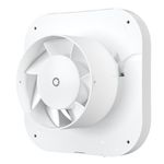 Casa si Gradina - Sanitare - Suporturi si accesorii baie - Sisteme de ventilatie - Ventilator baie VentEurope ROUND125, diametru 125 mm, debit 150 mc/h, IP24, 2 trepte, 17W silentios, economic - Infinity.ro