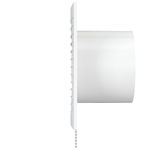 Casa si Gradina - Sanitare - Suporturi si accesorii baie - Sisteme de ventilatie - Ventilator baie VentEurope REFINED100BDT, diametru 100 mm, plasa de insecte, clapeta anti-retur, timer, debit 90 mc/h - Infinity.ro