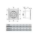 Casa si Gradina - Sanitare - Suporturi si accesorii baie - Sisteme de ventilatie - Ventilator baie VentEurope REFINED100BDHT, 100 mm, plasa de insecte, anti-retur, senzor umiditate, timer, 90 mc/h - Infinity.ro