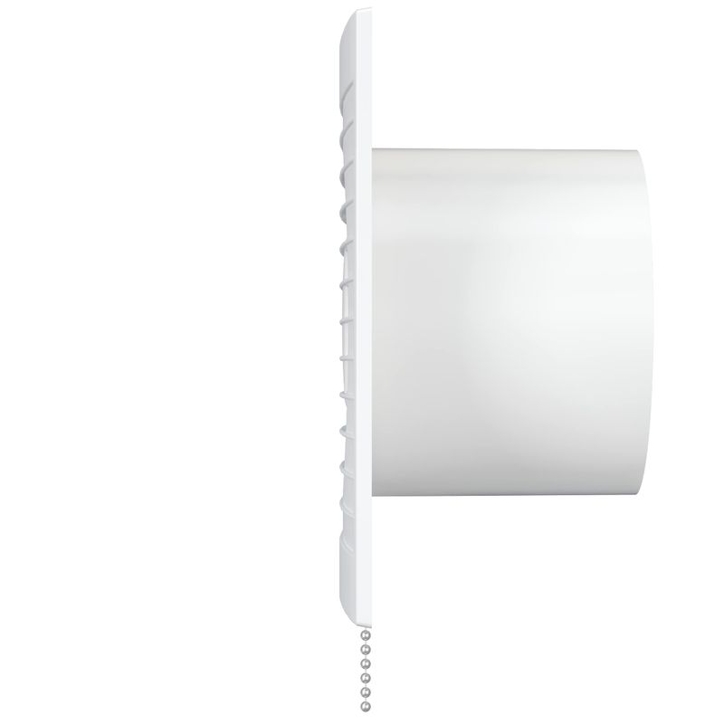 Casa si Gradina - Sanitare - Suporturi si accesorii baie - Sisteme de ventilatie - Ventilator baie VentEurope REFINED125, diametru 125 mm, plasa de insecte, debit 140 mc/h, IP24, 16W, silentios - Infinity.ro