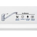 Casa si Gradina - Sanitare - Lavoar baie si accesorii - Baterii sanitare - Baterie bucatarie La Brocca SIENA P100C501, Monocomanda, Pipa lunga rotativa, Economie de apa, Silentioasa, alama - Infinity.ro