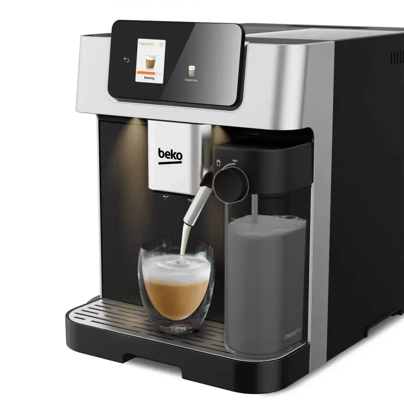 Electronice si Electrocasnice - Electrocasnice bucatarie - Preparare bauturi - Espressoare - Espressor automat BEKO CaffeExperto CEG7348X, 2l, 1350W, 19 bar, 18 bauturi, 13 setari de macinare GrindPro - Infinity.ro