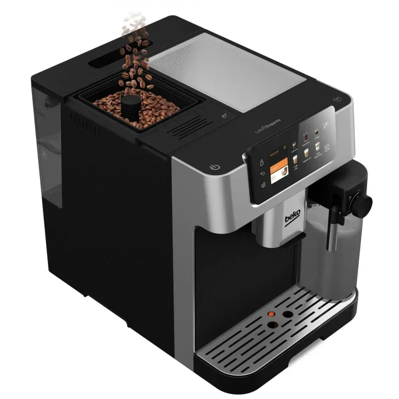 Electronice si Electrocasnice - Electrocasnice bucatarie - Preparare bauturi - Espressoare - Espressor automat BEKO CaffeExperto CEG7348X, 2l, 1350W, 19 bar, 18 bauturi, 13 setari de macinare GrindPro - Infinity.ro