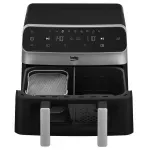 Electronice si Electrocasnice - Electrocasnice bucatarie - Aparate de gatit & desert - Friteuze - Friteuza Beko ExpertFry FRL6488, dubla cu aer cald, 3in1, 9.5L, 2400 W, Touch Control, 9 programe, Geam transparent - Infinity.ro