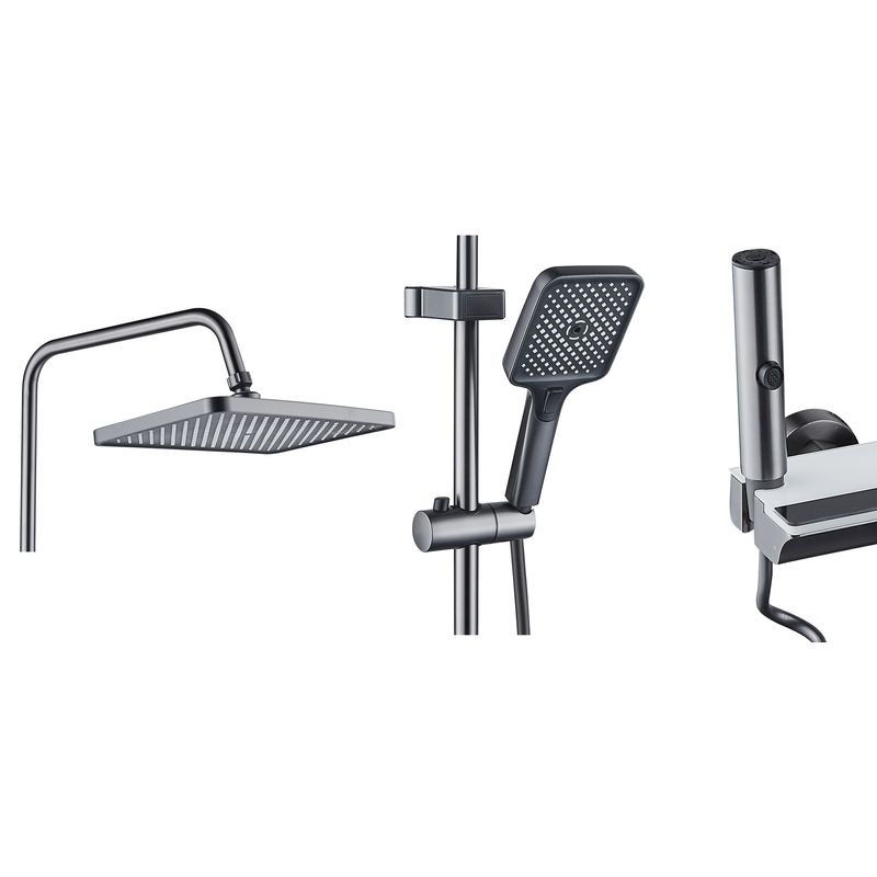 Casa si Gradina - Sanitare - Cazi si cabine de dus - Coloane si seturi de dus - Coloana de dus La Brocca BAS003, 4 functii, Display LCD, Montare rapida, Jet reglabil, functie ploaie, Functie bideu - Infinity.ro