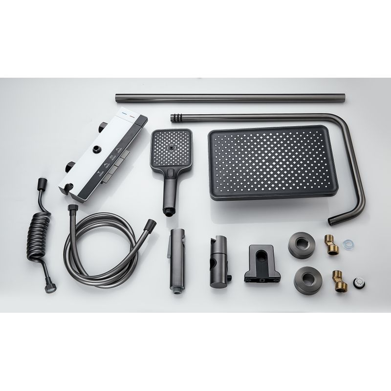 Casa si Gradina - Sanitare - Cazi si cabine de dus - Coloane si seturi de dus - Coloana de dus La Brocca BAS003, 4 functii, Display LCD, Montare rapida, Jet reglabil, functie ploaie, Functie bideu - Infinity.ro