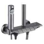 Casa si Gradina - Sanitare - Cazi si cabine de dus - Coloane si seturi de dus - Coloana de dus La Brocca BAS004, 4 functii, Montare rapida, Jet reglabil, Para de dus, functie ploaie, Functie bideu - Infinity.ro