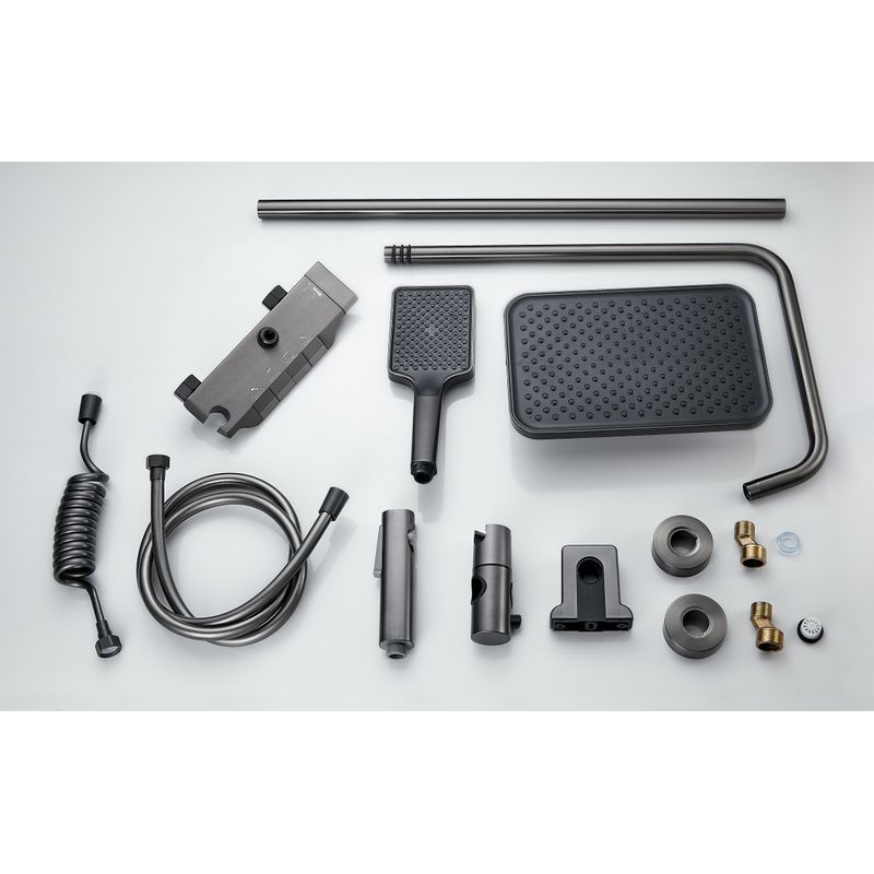 Casa si Gradina - Sanitare - Cazi si cabine de dus - Coloane si seturi de dus - Coloana de dus La Brocca BAS004, 4 functii, Montare rapida, Jet reglabil, Para de dus, functie ploaie, Functie bideu - Infinity.ro