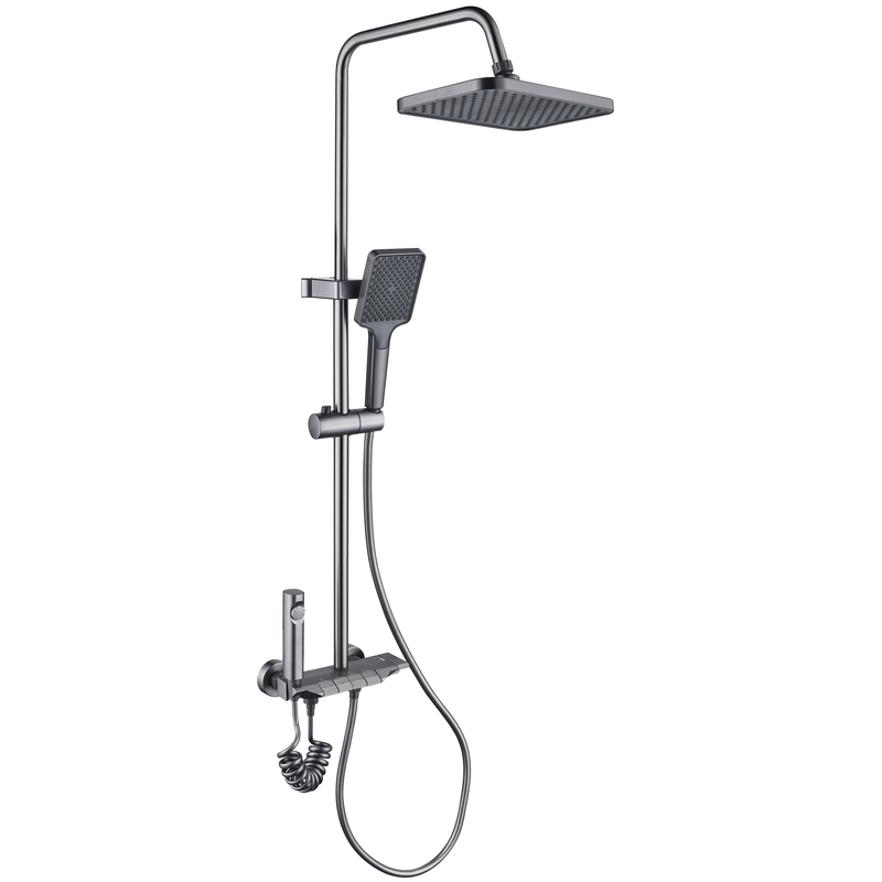 Casa si Gradina - Sanitare - Cazi si cabine de dus - Coloane si seturi de dus - Coloana de dus La Brocca BAS004, 4 functii, Montare rapida, Jet reglabil, Para de dus, functie ploaie, Functie bideu - Infinity.ro