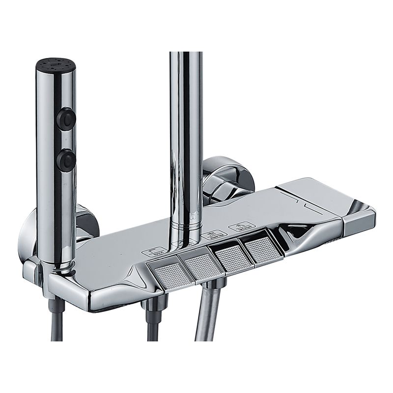 Casa si Gradina - Sanitare - Cazi si cabine de dus - Coloane si seturi de dus - Coloana de dus La Brocca BBS001, 4 functii,Presiune ridicata, Jet reglabil, premium, functie ploaie, Functie bideu - Infinity.ro