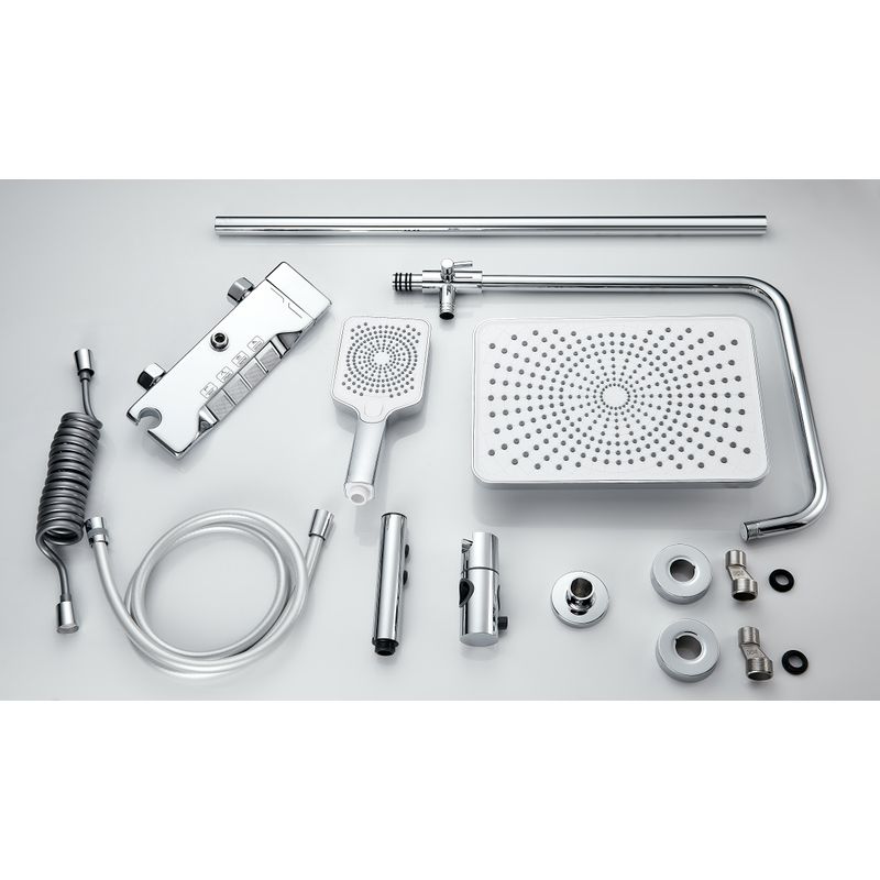 Casa si Gradina - Sanitare - Cazi si cabine de dus - Coloane si seturi de dus - Coloana de dus La Brocca BBS001, 4 functii,Presiune ridicata, Jet reglabil, premium, functie ploaie, Functie bideu - Infinity.ro