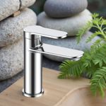 Casa si Gradina - Sanitare - Lavoar baie si accesorii - Baterii sanitare - Baterie chiuveta baie La Brocca MILANO P700D105, Monocomanda, Design slim, Racorduri incluse, Economie de apa, alama - Infinity.ro