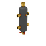 Casa si Gradina - Sanitare - Instalatii hidro - Sisteme filtrare instalatii - Separator hidraulic Giacomini R146IY006, G 1 1/4", 4 m³/h, izolatie, functie de eliminare impuritati, aerisire automata - Infinity.ro