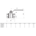 Casa si Gradina - Sanitare - Instalatii hidro - Robineti - Robinet cu bila Giacomini R910X010, 3", DN80, Fi, pentru gaz port complet, alama nichelata - Infinity.ro