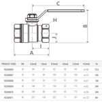 Casa si Gradina - Sanitare - Instalatii hidro - Robineti - Robinet sferic Giacomini R250X011, 4", FI, maneta otel cu PVC rosu, PN28 bar, alama cromata - Infinity.ro