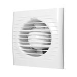 Casa si Gradina - Sanitare - Suporturi si accesorii baie - Sisteme de ventilatie - Ventilator baie VentEurope EASY125, diametru 125 mm, debit 183 mc/h, IP24, 14W, silentios, economic, Alb - Infinity.ro