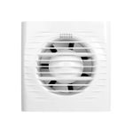 Casa si Gradina - Sanitare - Suporturi si accesorii baie - Sisteme de ventilatie - Ventilator baie VentEurope EASY125, diametru 125 mm, debit 183 mc/h, IP24, 14W, silentios, economic, Alb - Infinity.ro