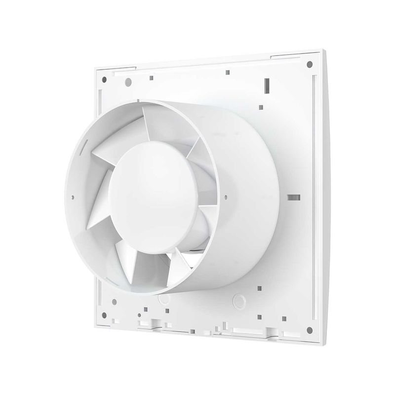 Casa si Gradina - Sanitare - Suporturi si accesorii baie - Sisteme de ventilatie - Ventilator baie VentEurope EASY125, diametru 125 mm, debit 183 mc/h, IP24, 14W, silentios, economic, Alb - Infinity.ro