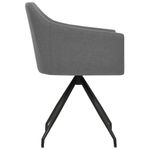 Casa si Gradina - Mobilier - Scaune si fotolii - Scaune - Scaune de bucatarie pivotante, 2 buc., gri deschis, textil - Infinity.ro