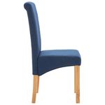 Casa si Gradina - Mobilier - Scaune si fotolii - Scaune - Scaune de bucatarie, 4 buc., albastru, material textil - Infinity.ro