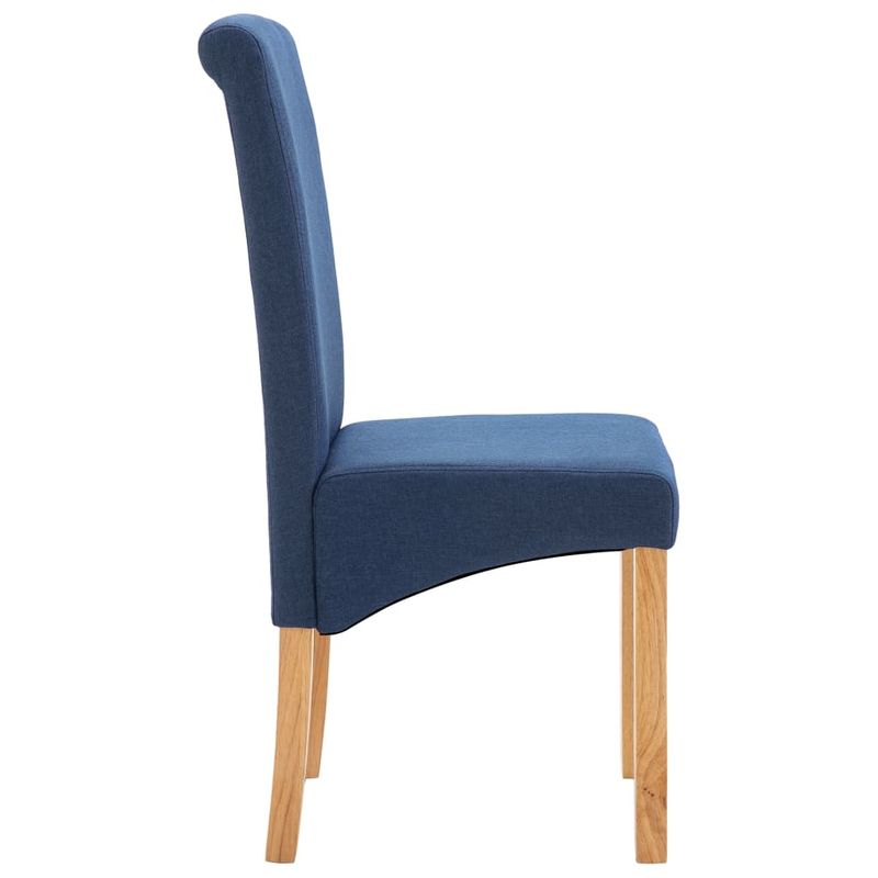 Casa si Gradina - Mobilier - Scaune si fotolii - Scaune - Scaune de bucatarie, 4 buc., albastru, material textil - Infinity.ro