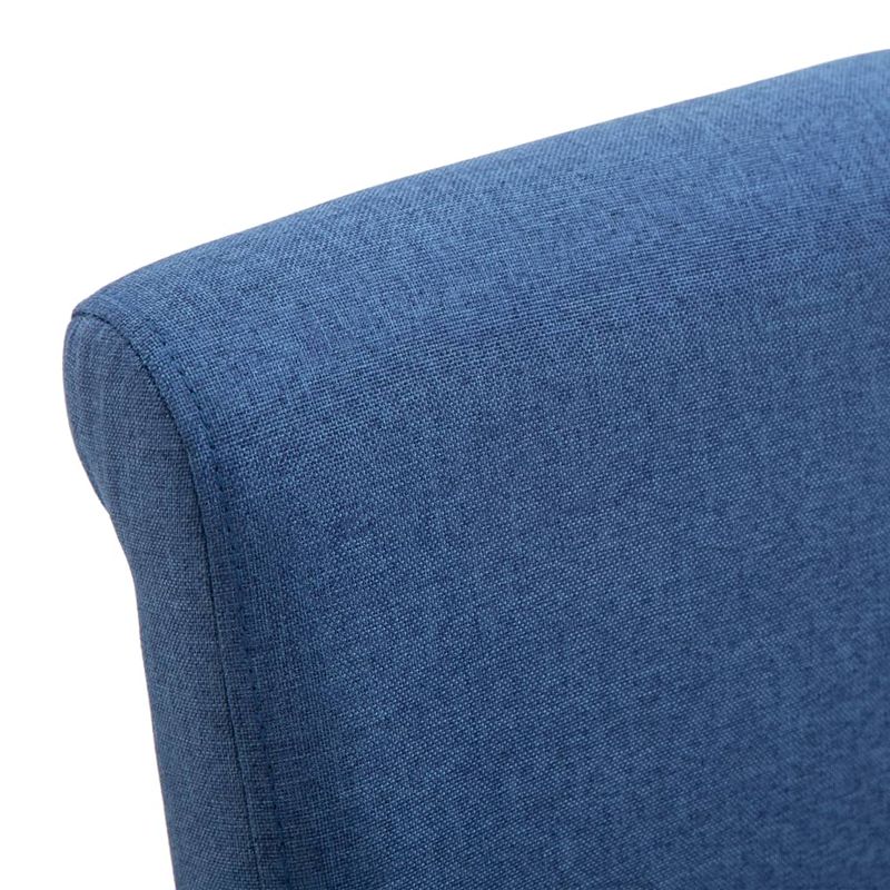 Casa si Gradina - Mobilier - Scaune si fotolii - Scaune - Scaune de bucatarie, 4 buc., albastru, material textil - Infinity.ro