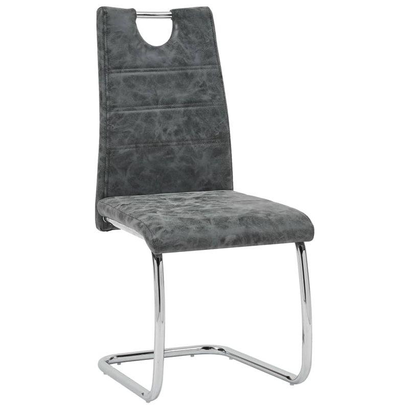 Casa si Gradina - Mobilier - Scaune si fotolii - Scaune - Scaune de bucatarie, 2 buc., negru, piele ecologica - Infinity.ro