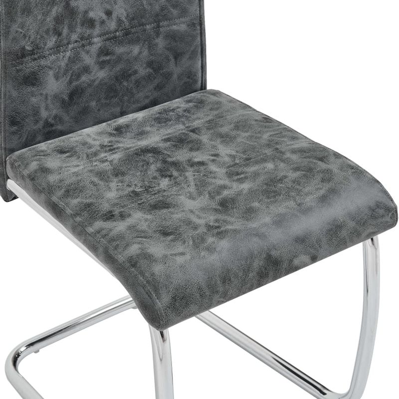 Casa si Gradina - Mobilier - Scaune si fotolii - Scaune - Scaune de bucatarie, 2 buc., negru, piele ecologica - Infinity.ro