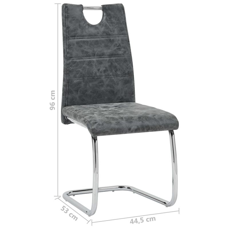 Casa si Gradina - Mobilier - Scaune si fotolii - Scaune - Scaune de bucatarie, 2 buc., negru, piele ecologica - Infinity.ro