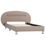 Casa si Gradina - Mobilier - Paturi si accesorii - Paturi - Cadru de pat cu LED, cappuccino, 100 x 200 cm, piele ecologica - Infinity.ro