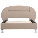 Casa si Gradina - Mobilier - Paturi si accesorii - Paturi - Cadru de pat cu LED, cappuccino, 100 x 200 cm, piele ecologica - Infinity.ro