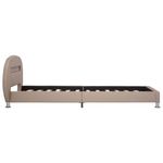 Casa si Gradina - Mobilier - Paturi si accesorii - Paturi - Cadru de pat cu LED, cappuccino, 100 x 200 cm, piele ecologica - Infinity.ro