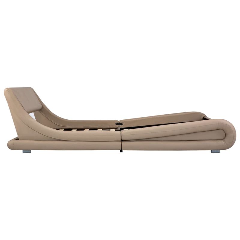Casa si Gradina - Mobilier - Paturi si accesorii - Paturi - Cadru de pat, cappuccino, 160 x 200 cm, piele ecologica - Infinity.ro