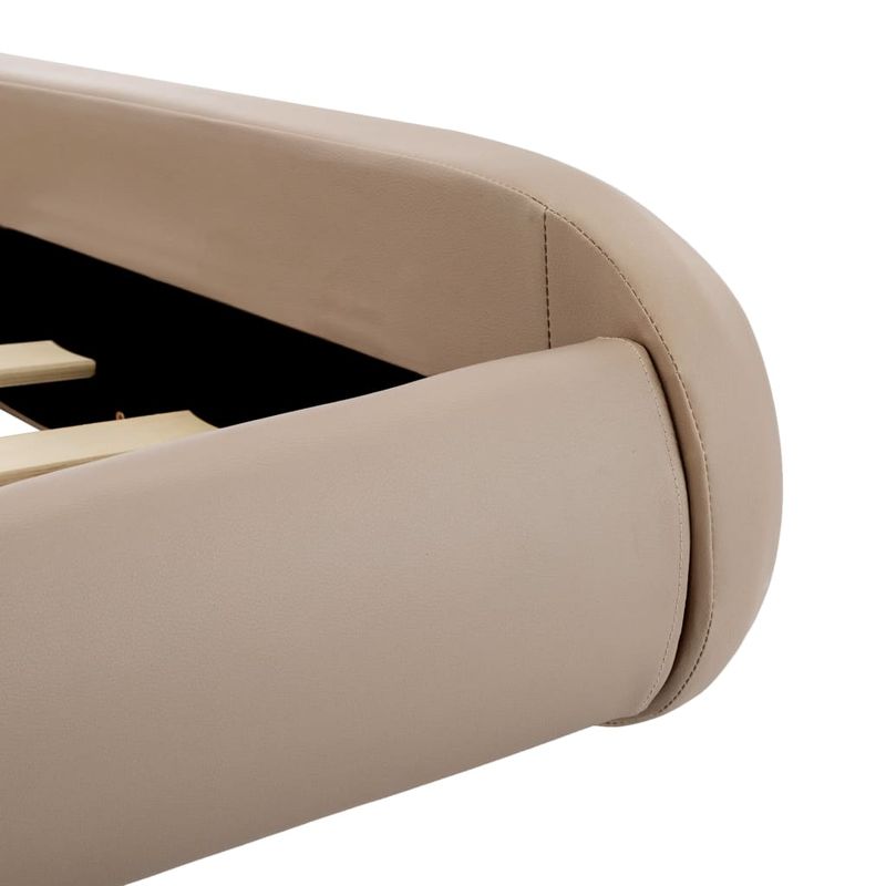 Casa si Gradina - Mobilier - Paturi si accesorii - Paturi - Cadru de pat, cappuccino, 160 x 200 cm, piele ecologica - Infinity.ro