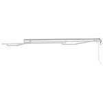 Casa si Gradina - Gradina si terasa - Umbrele si pavilioane - Pavilioane - Copertina Manual Alb 3,5 x 2,5 m Metal - Infinity.ro