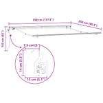 Casa si Gradina - Gradina si terasa - Umbrele si pavilioane - Pavilioane - Copertina Manual Alb 3,5 x 2,5 m Metal - Infinity.ro