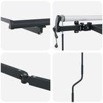 Casa si Gradina - Gradina si terasa - Umbrele si pavilioane - Pavilioane - Cadru de copertina manual antracit, 4.5 × 3 m, Metal - Infinity.ro