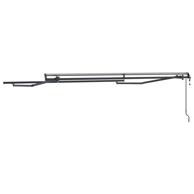 Casa si Gradina - Gradina si terasa - Umbrele si pavilioane - Pavilioane - Cadru de copertina manual antracit, 3.5 x 2.5 m, Metal - Infinity.ro