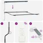 Casa si Gradina - Gradina si terasa - Umbrele si pavilioane - Pavilioane - Cadru de copertina manual antracit, 3.5 x 2.5 m, Metal - Infinity.ro