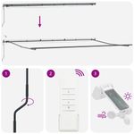 Casa si Gradina - Gradina si terasa - Umbrele si pavilioane - Pavilioane - Copertina cu Manual Antracit 6 × 3,5 m Metal - Infinity.ro