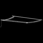 Casa si Gradina - Gradina si terasa - Umbrele si pavilioane - Umbrele - Copertina cu Manual Alb 4 × 3,5 m Metal - Infinity.ro