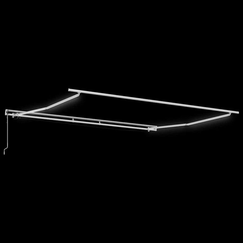 Casa si Gradina - Gradina si terasa - Umbrele si pavilioane - Umbrele - Copertina cu Manual Alb 4 × 3,5 m Metal - Infinity.ro
