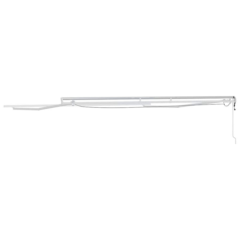 Casa si Gradina - Gradina si terasa - Umbrele si pavilioane - Umbrele - Copertina cu Manual Alb 4 × 3,5 m Metal - Infinity.ro