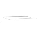 Casa si Gradina - Gradina si terasa - Umbrele si pavilioane - Umbrele - Copertina Manual Alb 6 × 3,5 m Metal - Infinity.ro