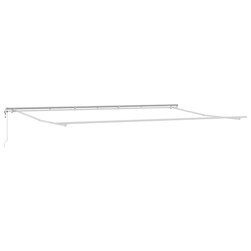 Casa si Gradina - Gradina si terasa - Umbrele si pavilioane - Umbrele - Copertina Manual Alb 6 × 3,5 m Metal - Infinity.ro