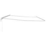 Casa si Gradina - Gradina si terasa - Umbrele si pavilioane - Umbrele - Copertina Manual Alb 6 × 3,5 m Metal - Infinity.ro