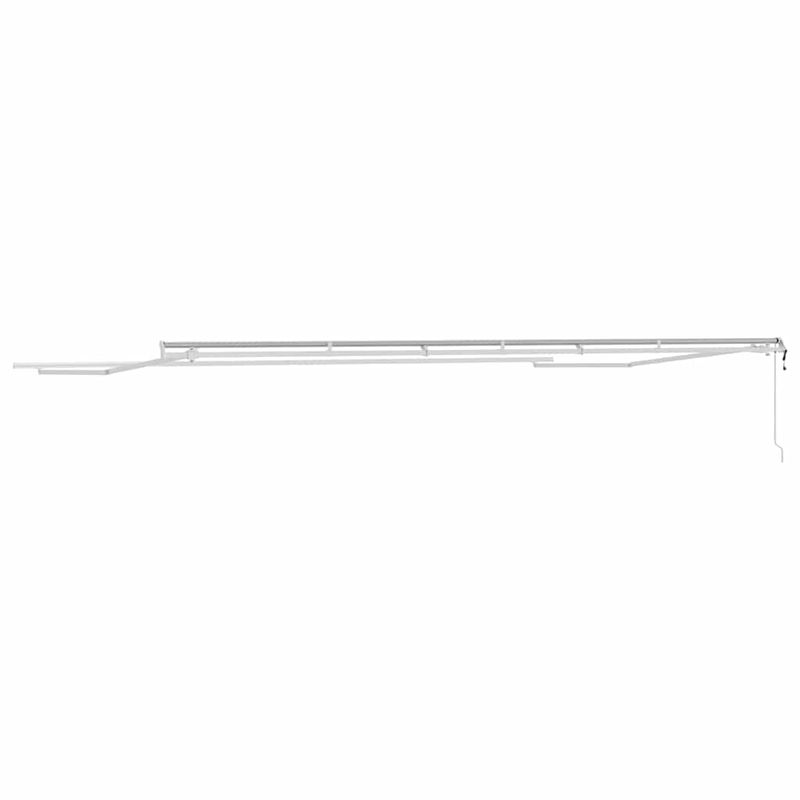 Casa si Gradina - Gradina si terasa - Umbrele si pavilioane - Umbrele - Copertina Manual Alb 6 × 3,5 m Metal - Infinity.ro