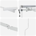 Casa si Gradina - Gradina si terasa - Umbrele si pavilioane - Umbrele - Copertina Manual Alb 6 × 3,5 m Metal - Infinity.ro