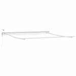 Casa si Gradina - Gradina si terasa - Umbrele si pavilioane - Umbrele - Copertina cu Manual Alb 4,5 × 3,5 m Metal - Infinity.ro